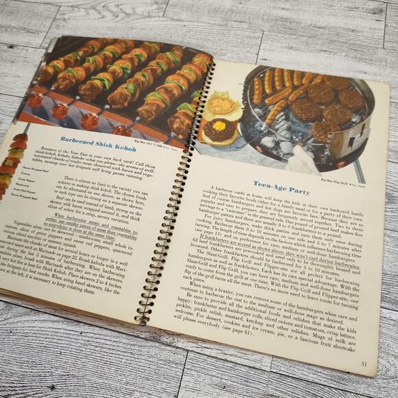 Big Boy Barbecue Book Vtg 1960 Shows How Easy To Cook on a Spit & Grill Cookbook - Picture 16 of 16